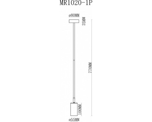 Светильник на штанге MyFar Dereck MR1020-1P