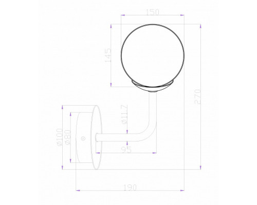 Бра Maytoni Erich MOD221-WL-01-G