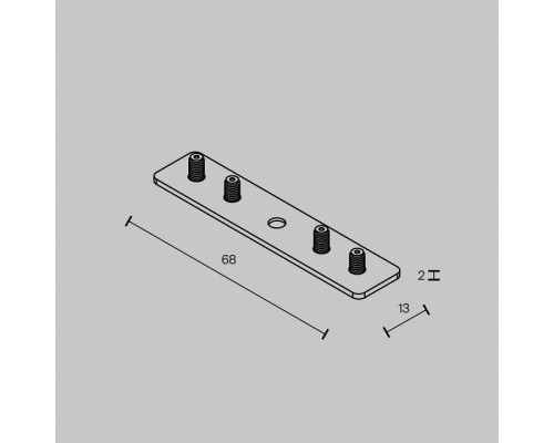 Крепление для трека Maytoni Accessories for tracks Exility TRAM034CI-R-41W