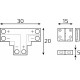 Соединитель лент T-образный жесткий Gauss Basic BT431