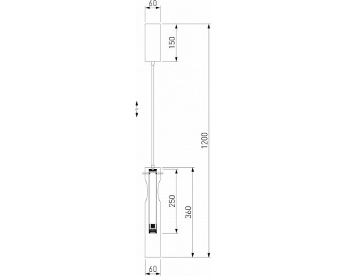 Подвесной светильник Eurosvet Swan 50254/1 LED графит