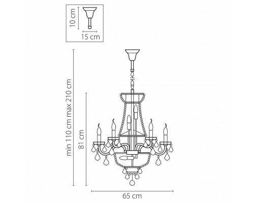 Подвесная люстра Osgona Classic 700162