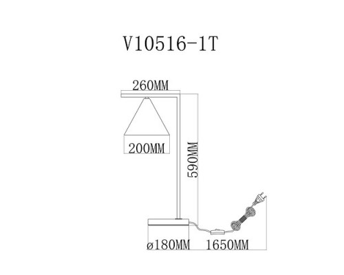 Настольная лампа декоративная Moderli Omaha V10516-1T