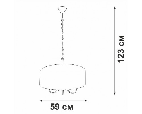 Подвесной светильник Vitaluce V3983 V3983-0/5