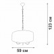 Подвесной светильник Vitaluce V3983 V3983-0/5