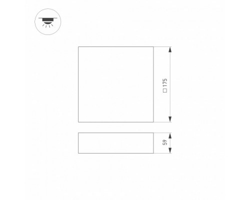 Накладной светильник Arlight QUADRO 034779