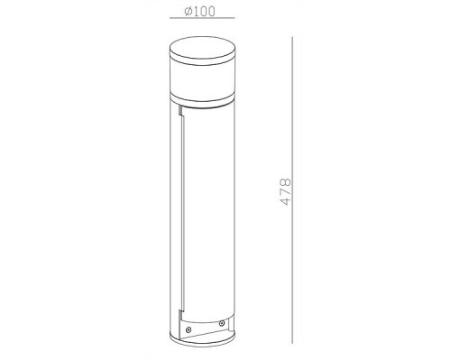 Наземный низкий светильник Deko-Light Steckdosenturm 733054