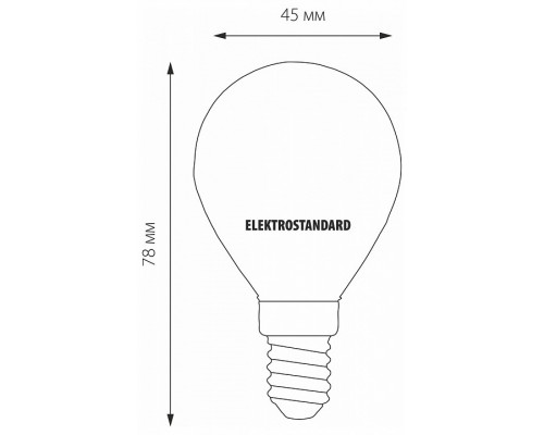 Лампа светодиодная Elektrostandard Mini Classic F E14 6Вт 3300K BLE1408