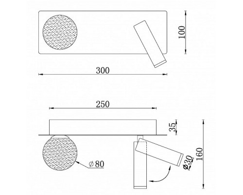 Бра iLedex Telescope W4774-30 SBK