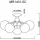 Люстра на штанге MyFar Kate MR1431-5C