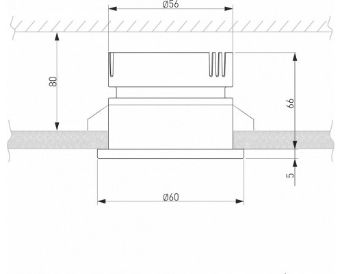 Встраиваемый светильник Elektrostandard Nuta 25026/LED