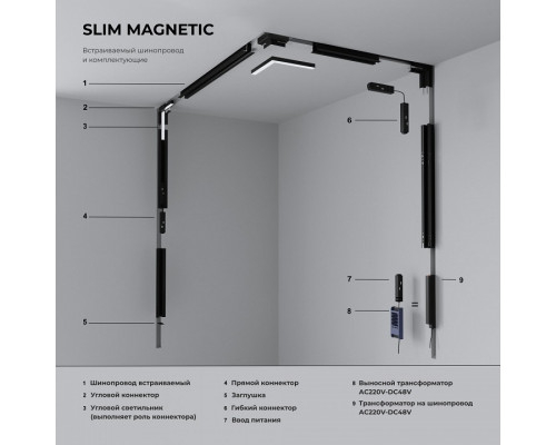 Трек встраиваемый Elektrostandard Slim Magnetic a067502