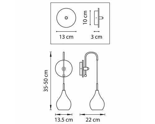 Бра Lightstar Pentola 803533