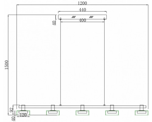 Подвесная люстра Stilfort Gloze 4009/02/05PL