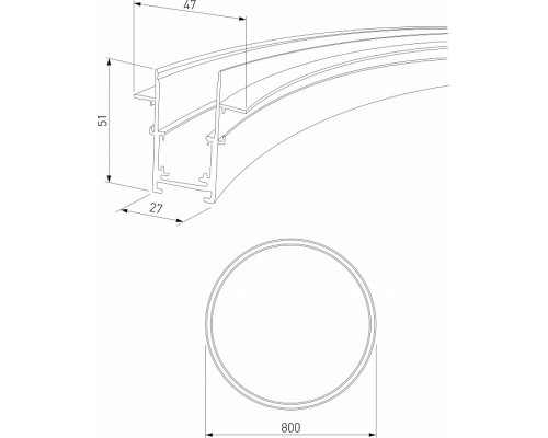 Трек встраиваемый Elektrostandard Slim Magnetic a066494