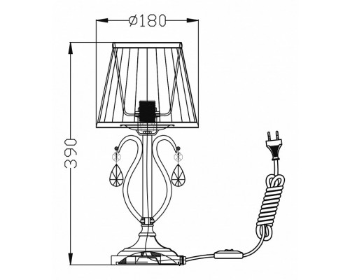 Настольная лампа декоративная Maytoni Brionia ARM172-01-G