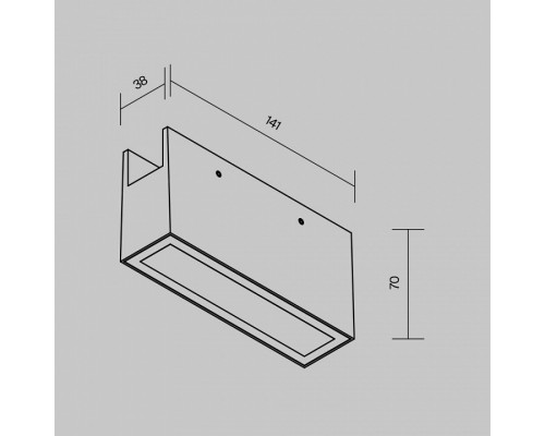 Накладной светильник Maytoni Points O-TR01-2-S-10WB3K