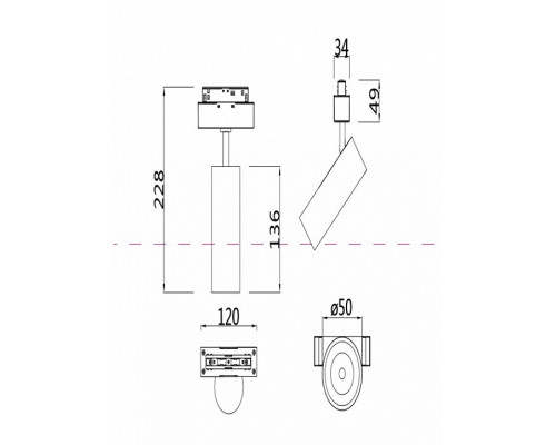 Светильник на штанге Maytoni Focus LED TR019-2-10W3K-W