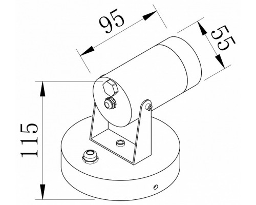 Спот Maytoni Scope O025WL-01B