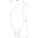 Лампа светодиодная Elektrostandard Свеча F E14 9Вт 4200K a050132