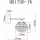Бра MyFar Gloria MR1790-1W