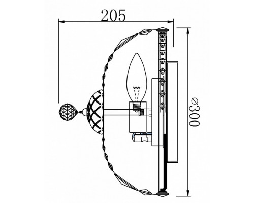 Потолочная люстра Maytoni Basfor DIA100-CL-03-G