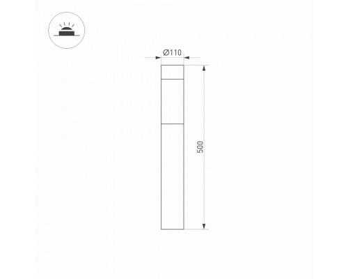 Наземный низкий светильник Arlight LGD-STEM 046612