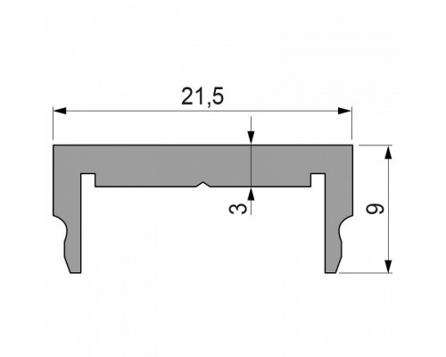 Профиль накладной Deko-Light T-02-20 970770