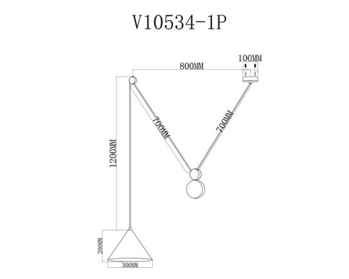 Подвесной светильник Moderli Plano V10534-1P