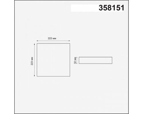 Встраиваемый светильник Novotech Mon 358151