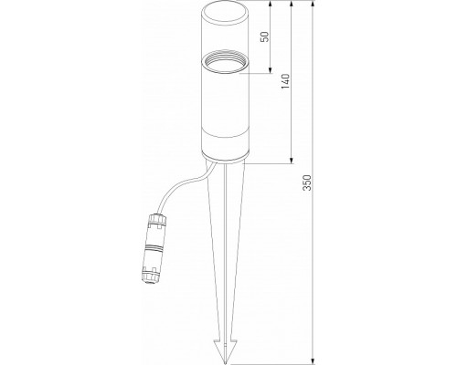 Наземный низкий светильник Elektrostandard Hidden a066035