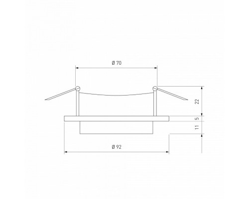 Встраиваемый светильник Elektrostandard Solas a053346