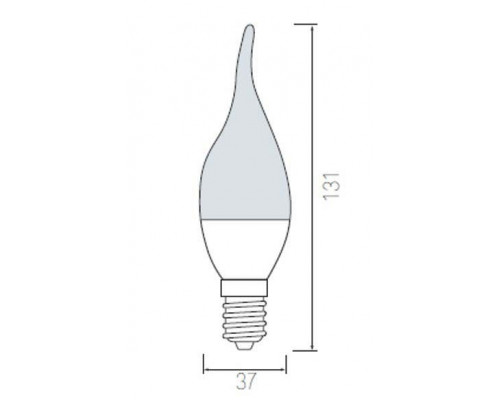 Лампа светодиодная Horoz Electric HL4370L E14 6Вт 6400K HRZ00000031