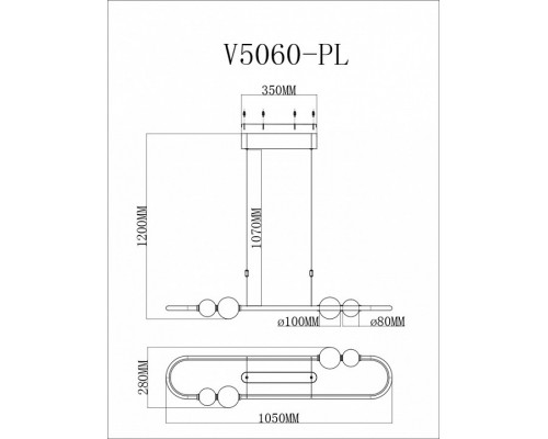 Подвесной светильник Moderli Eclipce V5060-PL