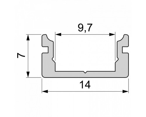 Профиль накладной Deko-Light AU-01-08 970001