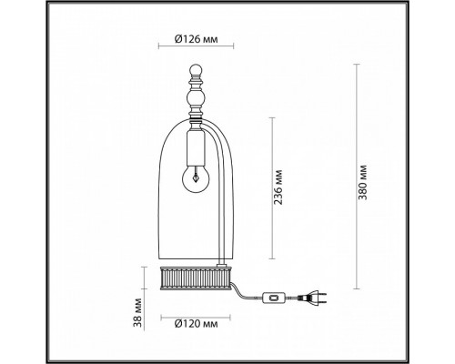 Настольная лампа декоративная Odeon Light Bell 4892/1T