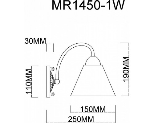 Бра MyFar Anna MR1450-1W