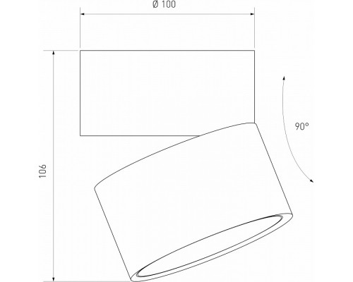 Накладной светильник Elektrostandard Klips a063936