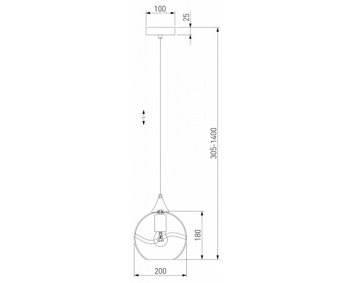 Подвесной светильник Eurosvet Lotus 50221/1 прозрачный