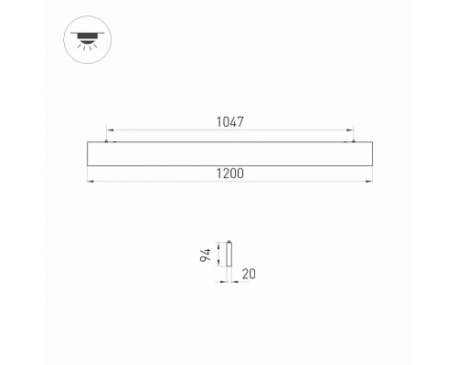 Модульный светильник Arlight LINEAIR FLAT 031530