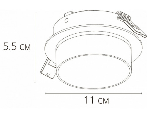 Встраиваемый светильник Arte Lamp Imai A2264PL-1BK