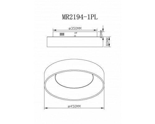 Накладной светильник MyFar Shannon MR2194-1PL