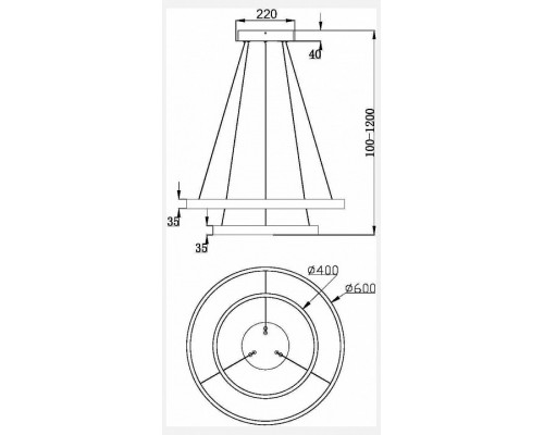 Подвесной светильник Maytoni Rim MOD058PL-L55W3K