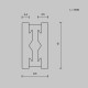 Трек накладной Maytoni Busbar trunkings Flarity TRX154-111B