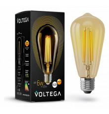 Лампа светодиодная Voltega Loft Led E27 6Вт 2800K 5526