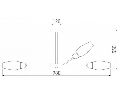 Люстра на штанге Eurosvet Thalia 60140/12 сатин-никель