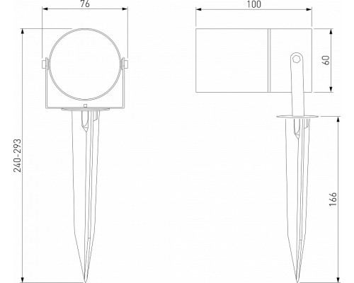 Наземный низкий светильник Elektrostandard Landscape a064423