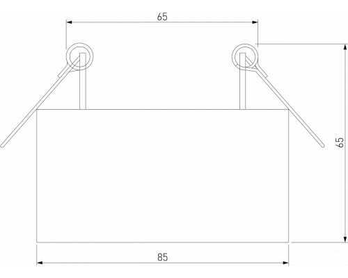 Встраиваемый светильник Elektrostandard Glam a065708