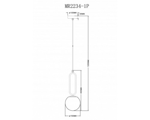 Подвесной светильник MyFar Pierre MR2234-1P