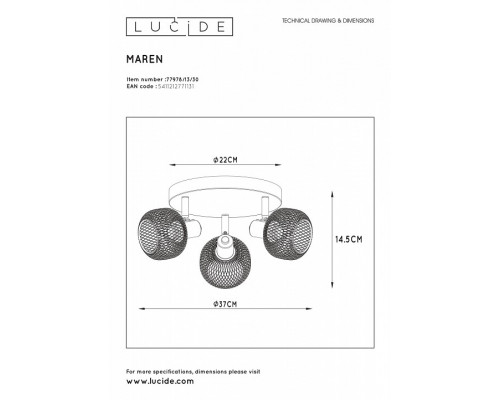 Спот Lucide Maren 77978/13/30